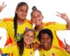 Once inicial de la Selección Colombia Femenina Sub-20 vs. Brasil, en Sudamérica – .