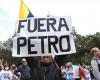 Más de 4.000 personas marcharon contra el gobierno de Petro