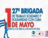 Cuba acoge Brigada Internacional de Trabajo Voluntario Primero de Mayo