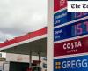Los precios de la gasolina suben por primera vez en cinco meses por encima de los 150 peniques el litro