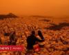 La nube de polvo naranja del Sahara que creó impresionantes imágenes del cielo sobre la capital de Grecia