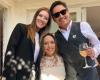 Carla Jara reapareció con llamativo look en la boda de Maly Jorquiere y Sergio Freire