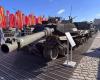 Uno de los tanques ucranianos M1A1 Abrams capturados por las fuerzas terrestres rusas se exhibe en Moscú – .