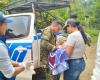 Soldados asisten al nacimiento de un bebé en la vía Ruta Libertadores, en Casanare