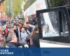 Decenas de micros de Estudiantes de La Plata partieron en caravana hacia Santiago del Estero