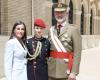 Los mensajes simbólicos de la fotografía inédita del reencuentro privado de Felipe y Letizia con la princesa Leonor durante el juramento de la bandera