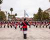 Por primera vez en la historia los regimientos de Granaderos, Patricios y General Iriarte realizaron simultáneamente el cambio de guardia en la Plaza de Mayo