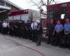 “Ind. FD recibe un nuevo camión de bomberos con una ceremonia tradicional”.