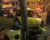 Taxista fue víctima de un ataque a tiros y chocó su auto al intentar embestir a los sicarios