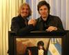 Quién es el artista argentino que pintó a Javier Milei como Napoleón y le regaló la obra en Estados Unidos