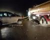 Un vehículo chocó contra un camión cisterna de combustible