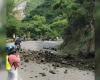 Caída de rocas en la vía Amagá-Bolombolo dejó un muerto y un herido