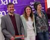 José Luis Gascón, Carmen Fajardo y Diego Pedraza, en la candidatura de Podemos que encabeza Irene Montero