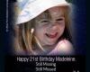 Los padres de Madeleine McCann comparten desgarrador mensaje por su cumpleaños número 21