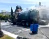Camión de basura estalla en llamas, carboniza autos estacionados en barrio de Los Ángeles – .