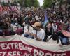 Tras el terremoto político, decenas de miles de personas se manifestaron contra la extrema derecha en Francia