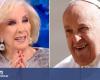Mirtha Legrand sorprendida por mensaje del Papa Francisco en su programa
