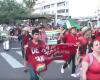 Sectores sociales marchan a favor de Luis Arce, en la capital santacruceña