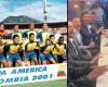 La selección colombiana, campeona de la Copa América 2001, se reunió para cantar y animar a los de hoy